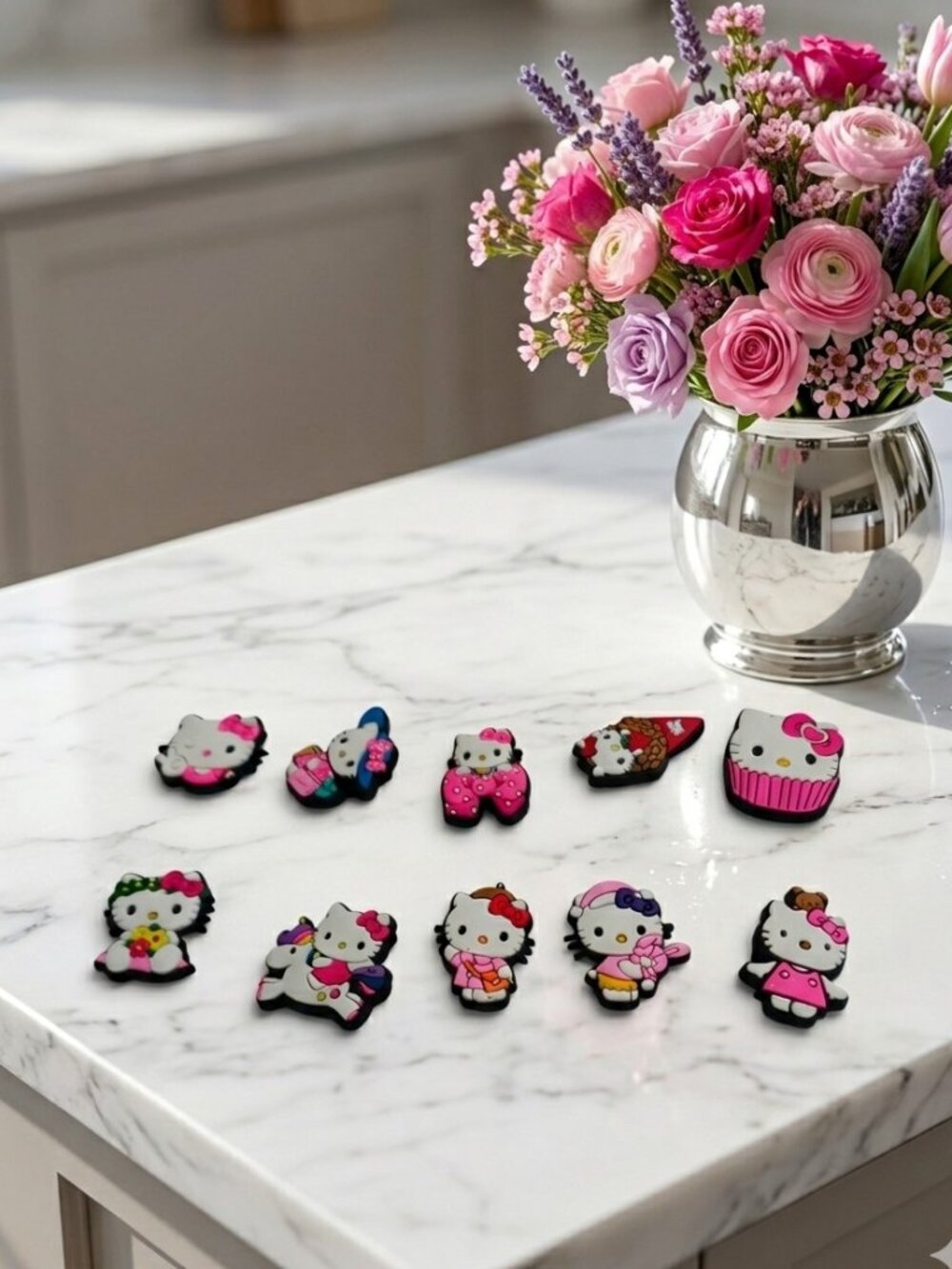 🎀 NEW Hello Kitty Croc Charms Lot | 10pc Kawaii Y2K Shoe Charms Set
